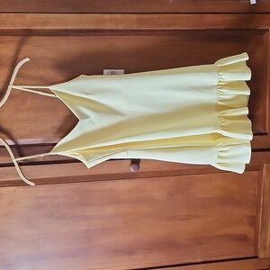 NWT 1 State pale yellow dress SZ 6
